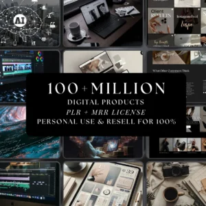100M+Digital Products Mega Bundle with PLR & MRR