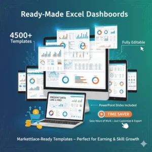 4500+ Premium Excel Dashboard Templates — The Ultimate Business Reporting Mega Bundle!