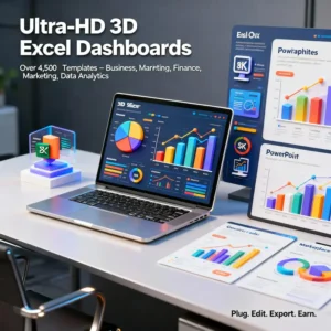 4500+ Premium Excel Dashboard Templates — The Ultimate Business Reporting Mega Bundle!