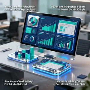 4500+ Premium Excel Dashboard Templates — The Ultimate Business Reporting Mega Bundle!