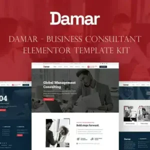 DAMAR - BUSINESS CONSULTANT ELEMENTOR TEMPLATE KIT LATEST VERSION