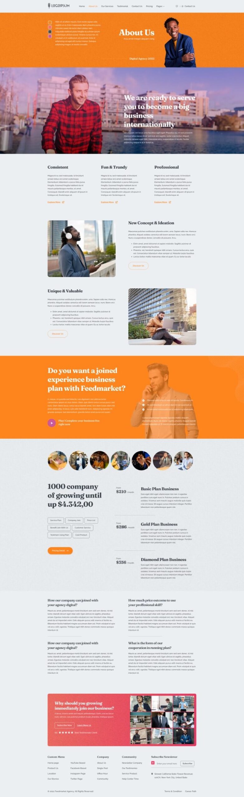 FEEDMARKET - DIGITAL AGENCY ELEMENTOR TEMPLATE KIT LATEST VERSION - Image 3