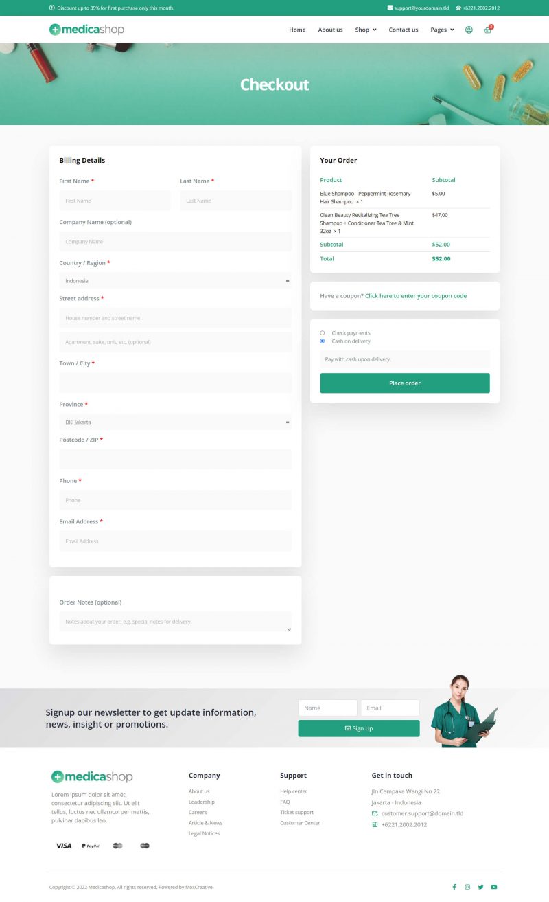 MEDICASHOP - PHARMACY & MEDICAL STORE ELEMENTOR TEMPLATE KIT LATEST VERSION - Image 7