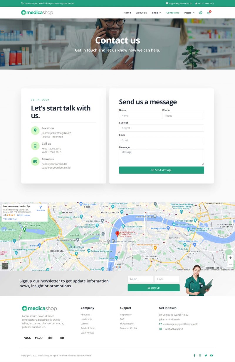 MEDICASHOP - PHARMACY & MEDICAL STORE ELEMENTOR TEMPLATE KIT LATEST VERSION - Image 8