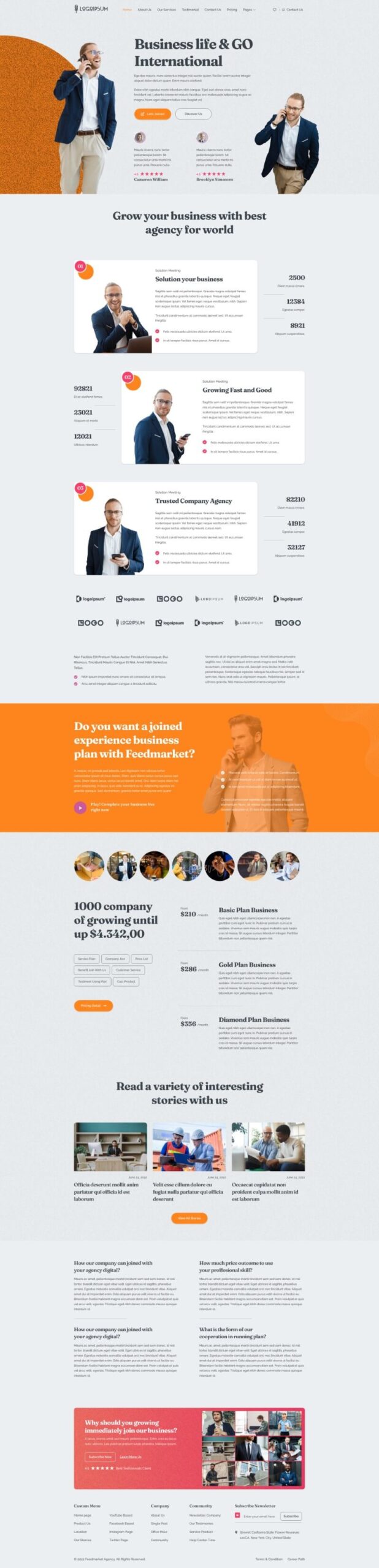 FEEDMARKET - DIGITAL AGENCY ELEMENTOR TEMPLATE KIT LATEST VERSION - Image 5