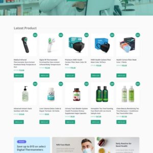 MEDICASHOP - PHARMACY & MEDICAL STORE ELEMENTOR TEMPLATE KIT LATEST VERSION