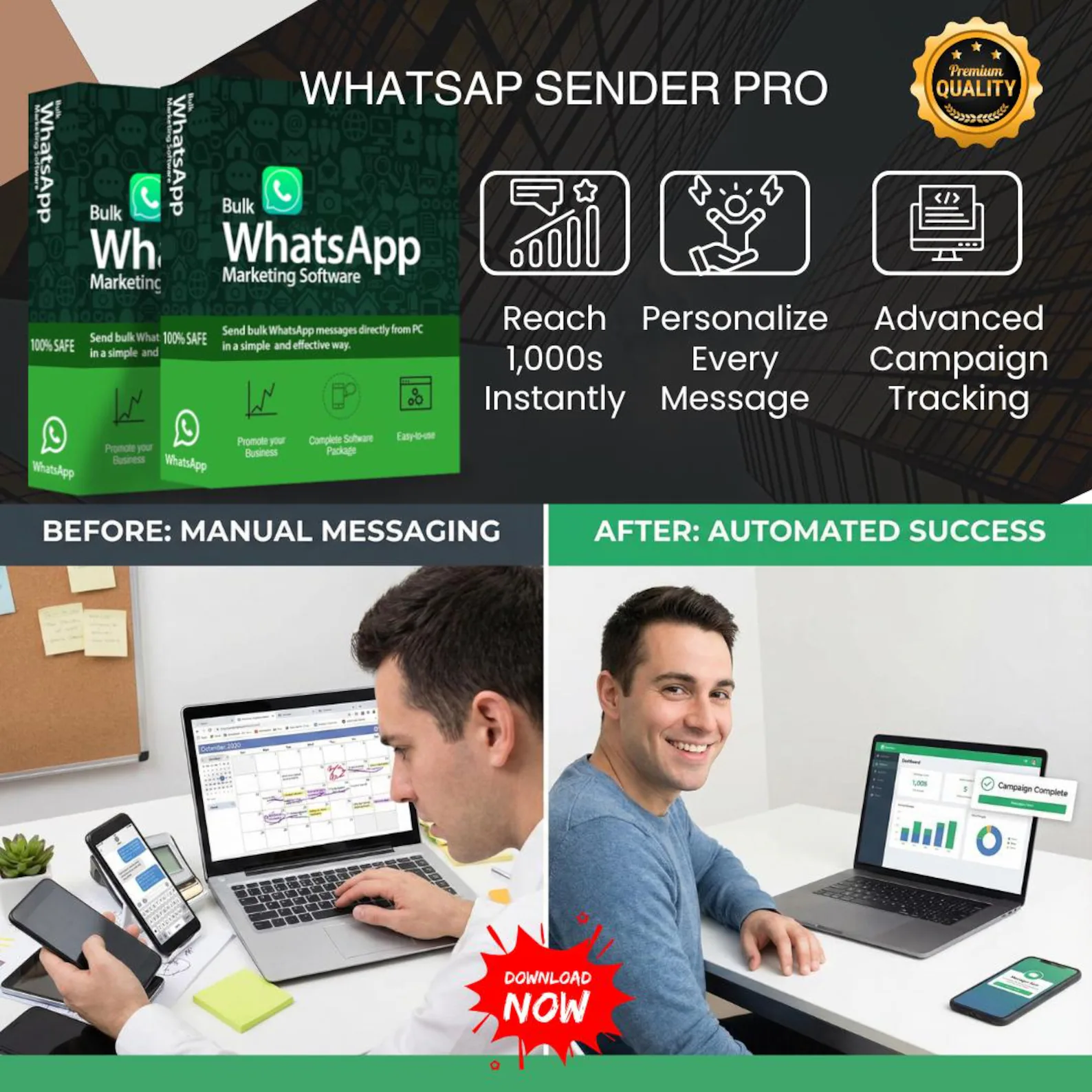 π WhatsApp Sender β The Ultimate Bulk Messaging Solution