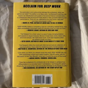 Deep Work Rules for Focused Success in a Distracted World By Cal Newport